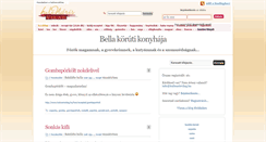 Desktop Screenshot of bella.blog.kulinarisvilag.hu